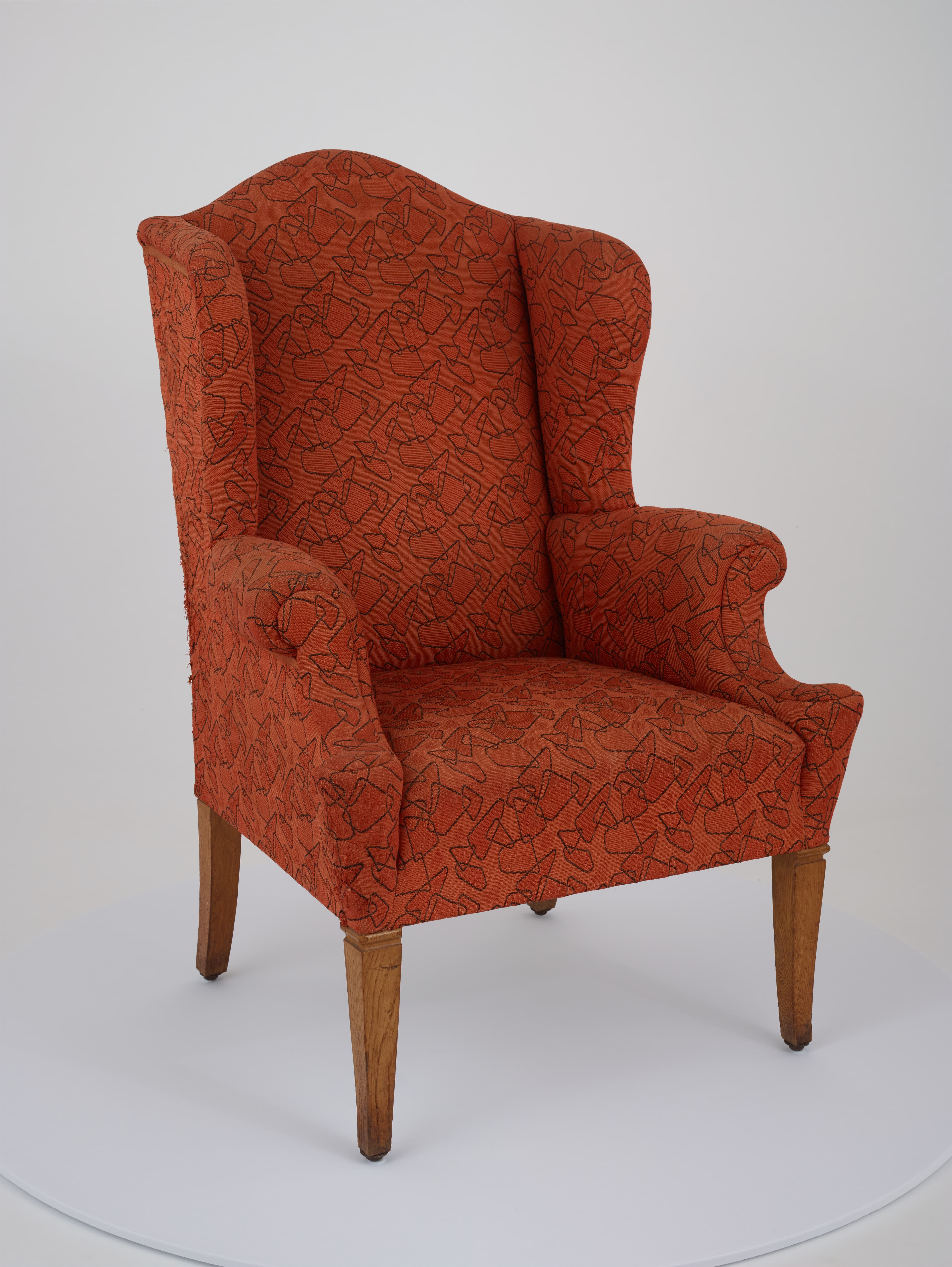 Wingback armchair, 1900–1920